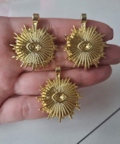 Gunes Goz Dokum Buyuk Kolye Ucu 5