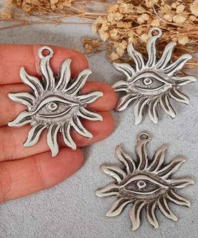 Gunes Goz Zamak Dokum Kolye Ucu 3