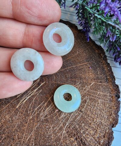 Halka Aventurin Dogal Tas Kolye Ucu