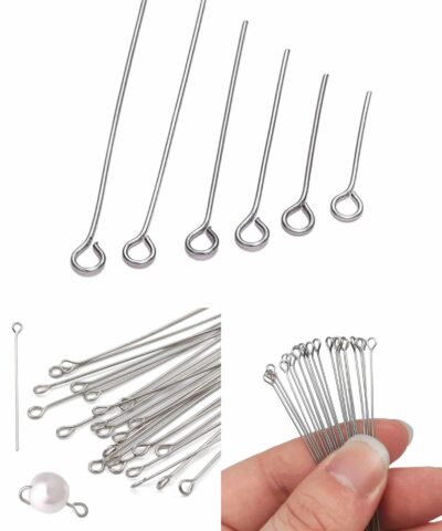 Halka Başlı Gümüş Renkli Takı Çivisi