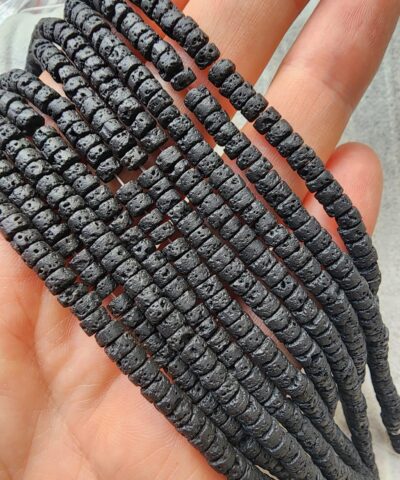 Halka Kesim Siyah Lav Tasi 4 Mm