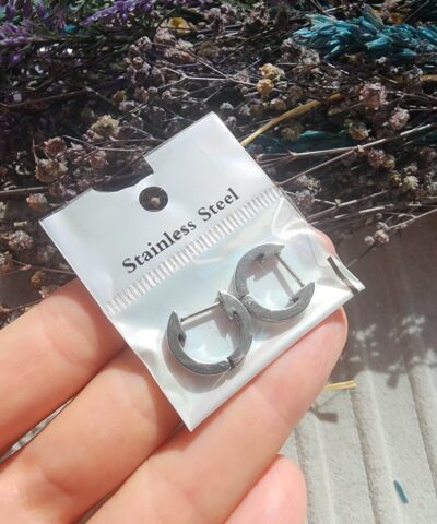 Halka Modelli Çelik Küpe - 501