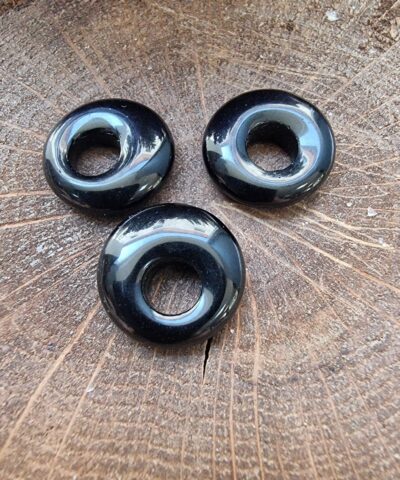 Halka Oniks Dogal Tas Kolye Ucu