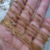 Halka Ve Boru Desenli Zincir Gold