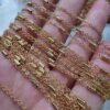 Halka Ve Boru Desenli Zincir Gold