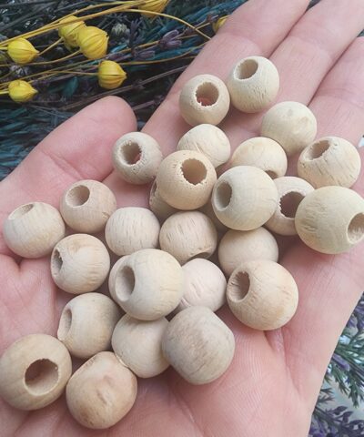 Ham Ahşap Tahta Boncuk Çeşitleri - 10 MM