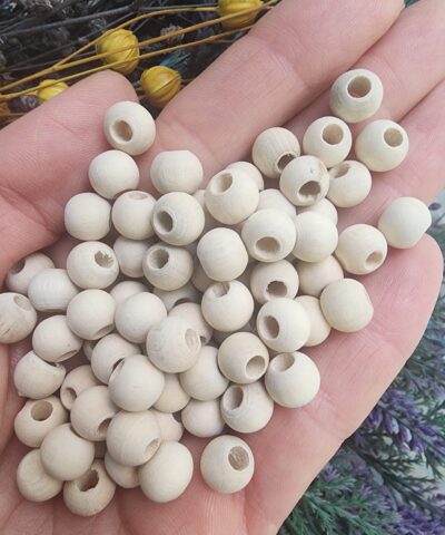 Ham Ahşap Tahta Boncuk Çeşitleri - 8 MM