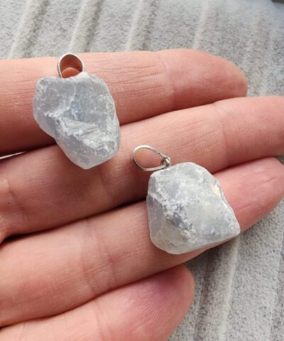 Ham Akuamarin Dogal Tas Kolye Ucu 2