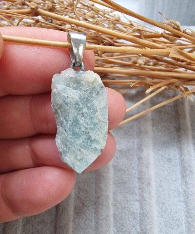 Ham Kutle Dogal Tas Kolye Ucu Aventurin