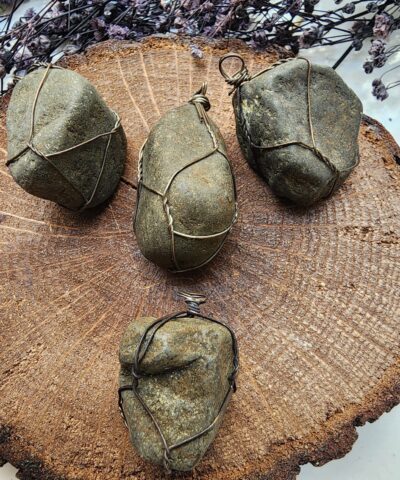 Ham Pirit Dogal Tas Kolye Ucu 2