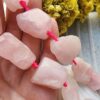 Ham Tamburlanmis Pembe Kuvars Kutle Dogal Tas 2