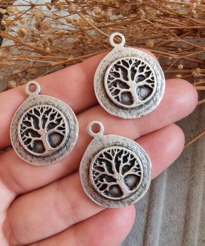 Hayat Agaci Madalyon Kolye Ucu 2