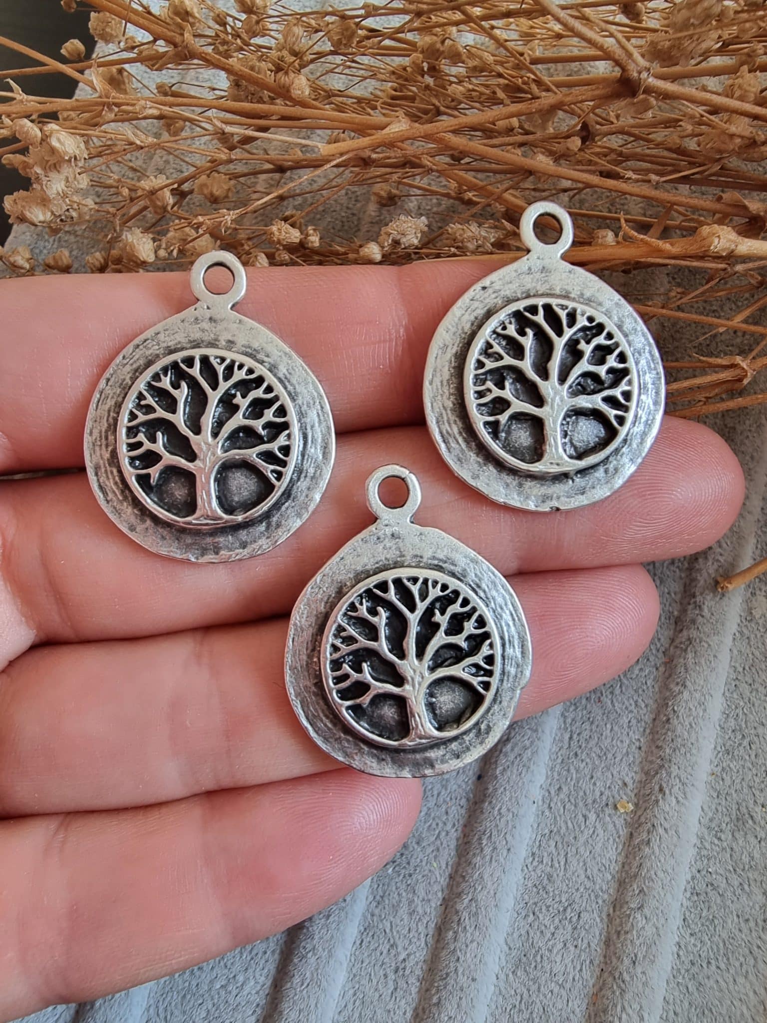 Hayat Agaci Madalyon Kolye Ucu 4