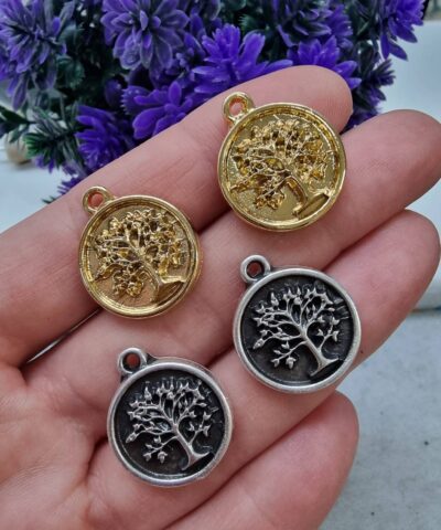 Hayat Agaci Zamak Dokum Kolye Ucu 1