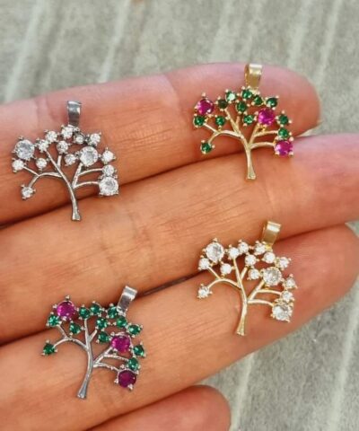 Hayat Agaci Zirkon Tasli Kolye Ucu 3 1