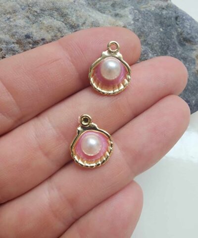 İncili Renkli Mineli Deniz Kabuğu - 503