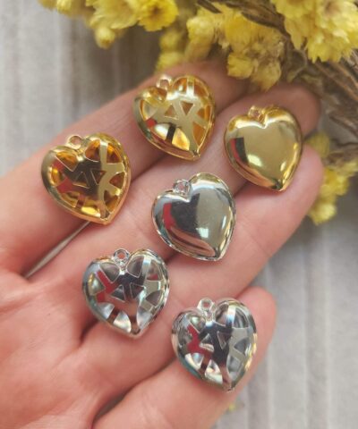 Alternative view of Kafes Kalp Kolye Ucu