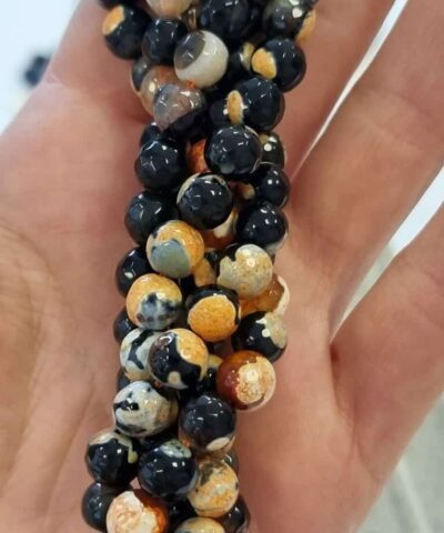 Kahve Akik Dogal Tas Faset Kesim 8 Mm 2