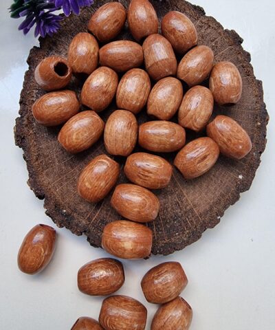 Kahve Silindir Ahsap Tahta Boncuk Cesitleri 14 Mm