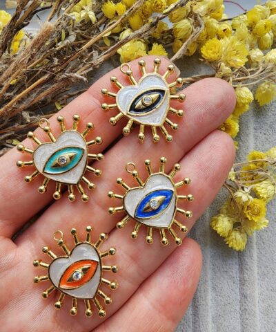 Kalp Gözü Kolye Ucu