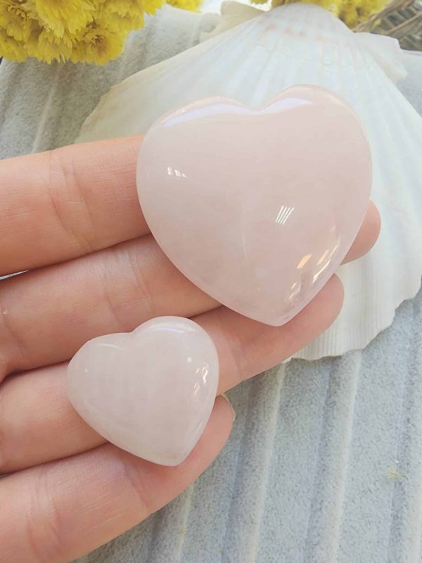 Kalp Pembe Kuvars Dogal Tas 2