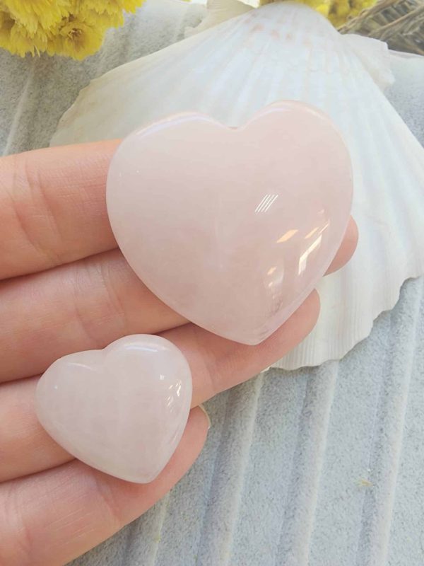 Kalp Pembe Kuvars Dogal Tas 3