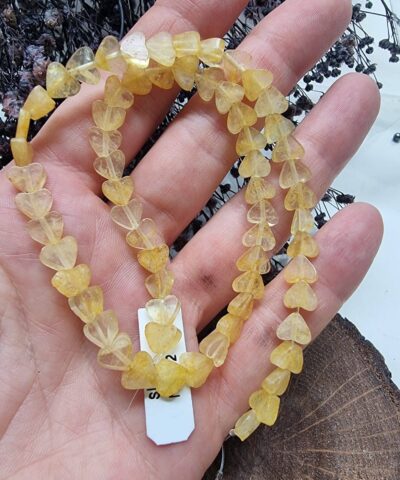 Kalp Sitrin Dogal Tas Dizi