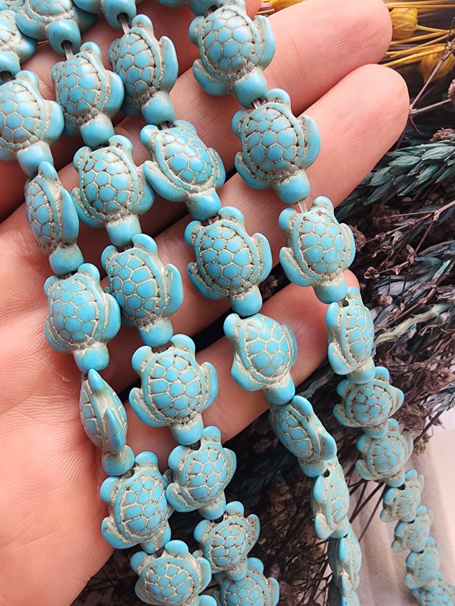 Kaplumbaga Turkuaz Dogal Tas