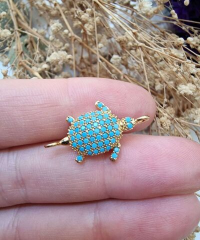 Kaplumbaga Zirkon Tasli Bileklik Ucu 2