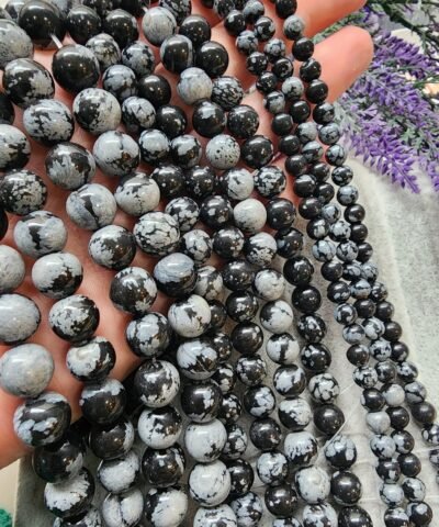 Karlı Obsidyen Doğal Taş Çeşitleri