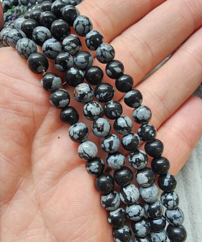 Karli Obsidyen Dogal Tas Cesitleri 6 Mm
