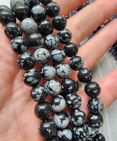 Karli Obsidyen Dogal Tas Cesitleri 8 Mm