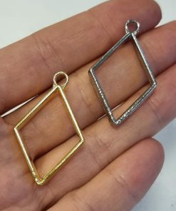 Karo Epoksi Kalıbı Metal Kolye Ucu