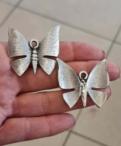 Kelebek Zamak Dokum Kolye Ucu Aparatli 2
