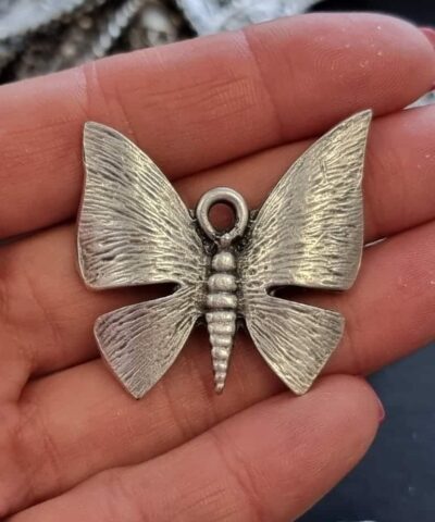 Kelebek Zamak Dokum Kolye Ucu Aparatli