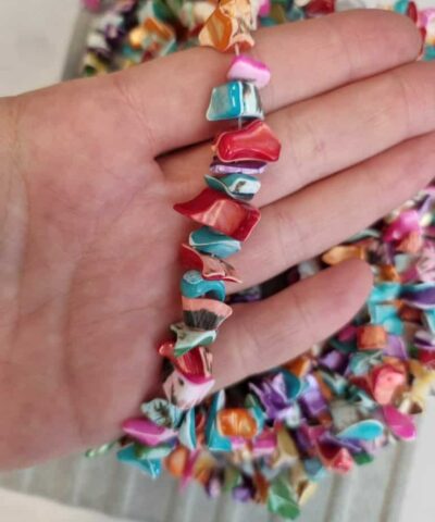 Kirik Sedef Mix Renkli Dogal Tas 4