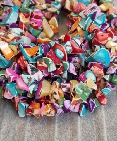 Kirik Sedef Mix Renkli Dogal Tas 5