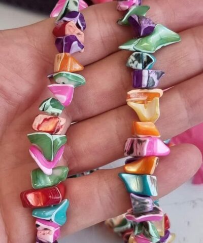 Kirik Sedef Mix Renkli Dogal Tas 6