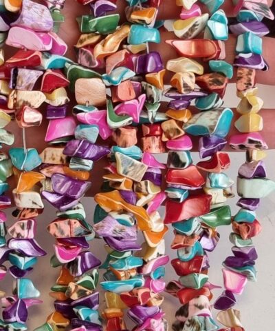 Kirik Sedef Mix Renkli Dogal Tas 8