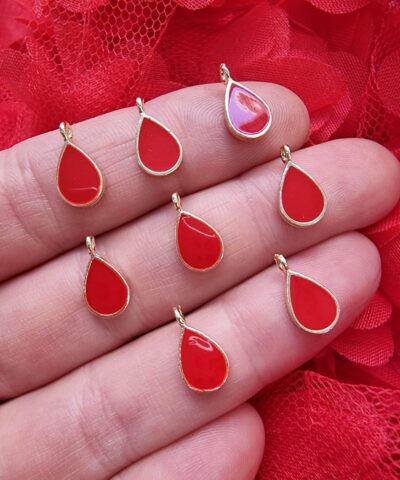 Kirmizi Damla Taki Sallanti Malzemesi 2