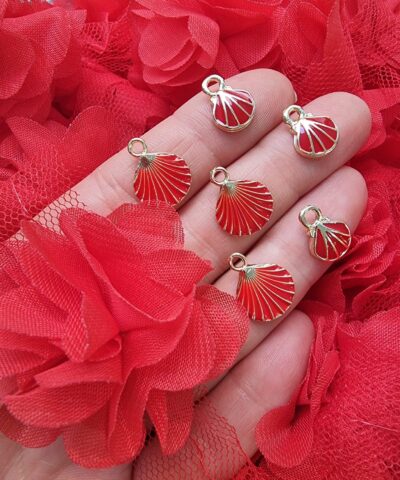 Kirmizi Deniz Kabugu Kolye Ucu 2