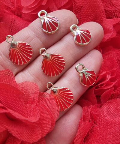 Kirmizi Deniz Kabugu Kolye Ucu