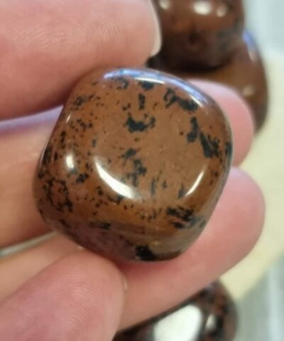 Kirmizi Obsidyen Tamburlanmis Dogal Tas