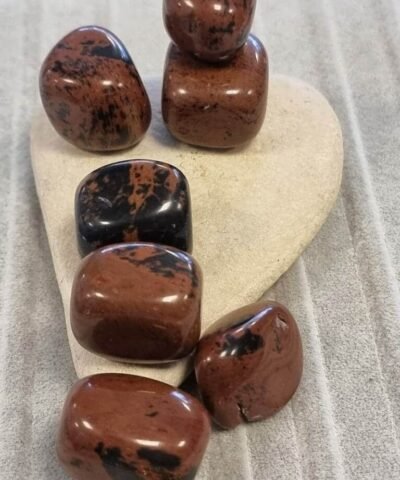 Kırmızı Obsidyen Tamburlanmış Doğal Taş