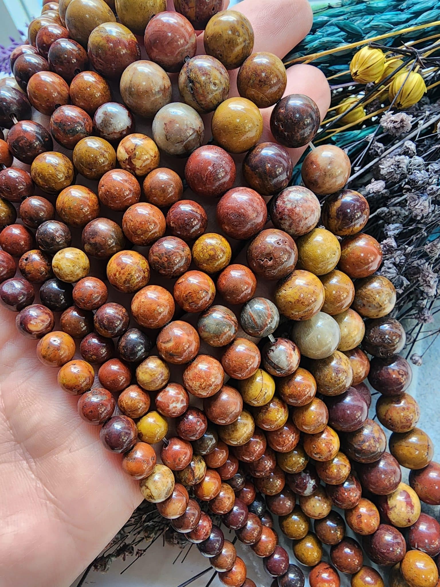 Kızıl Ateş Japser Doğal Taş