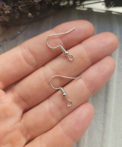 Klasik Küpe Kancası - Gümüş