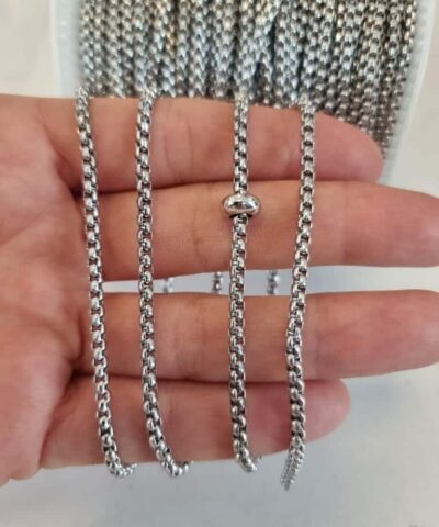 Kobra Zinciri Rodyum 3 Mm 2