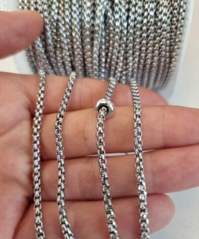 Kobra Zinciri Rodyum 3 Mm