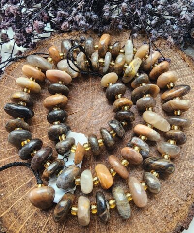 Koyu Gunes Tasi Disk Dogal Tas