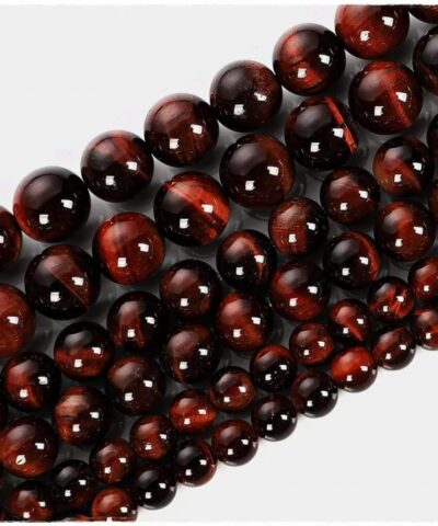 Koyu Kahve Kaplan Gozu Dogal Tas Dizi 3